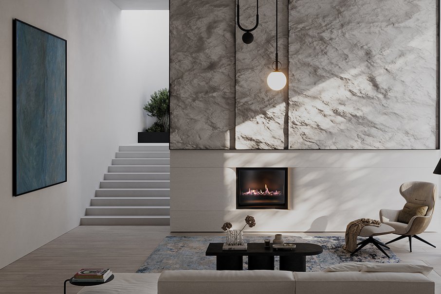 Real Flame Gas Fireplace Element 900 Portrait